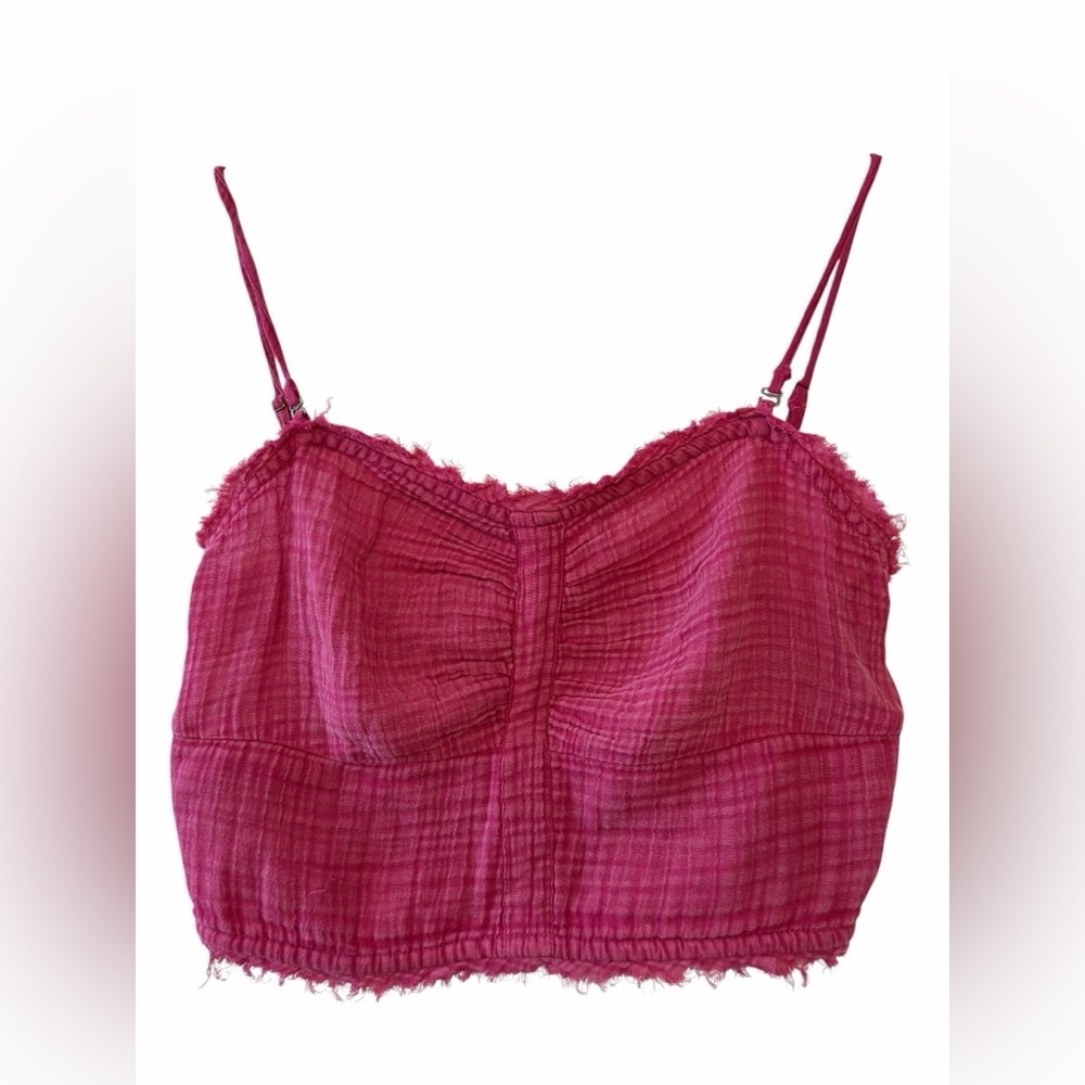 By Anthropologie Ruched Crop Top